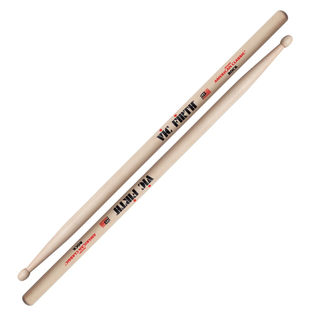 Se Vic Firth Rock American Classic® Rock Wood Tip hos Allround Musik
